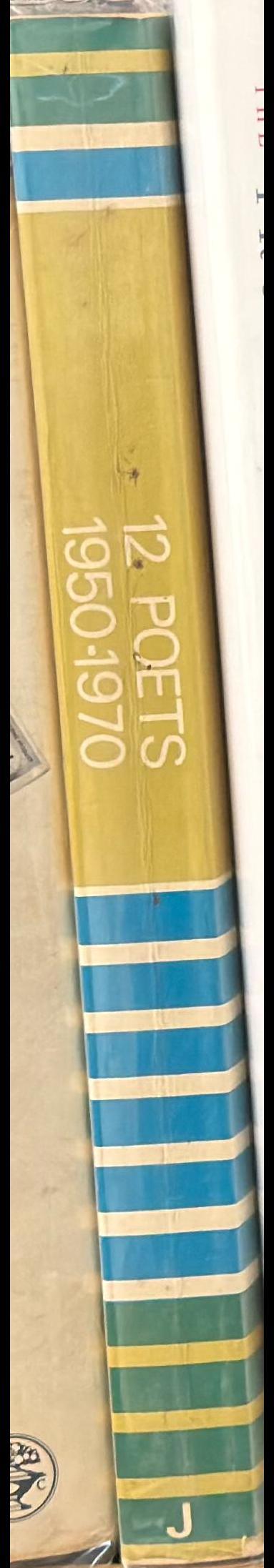 Twelve poets 1950-1970 spine