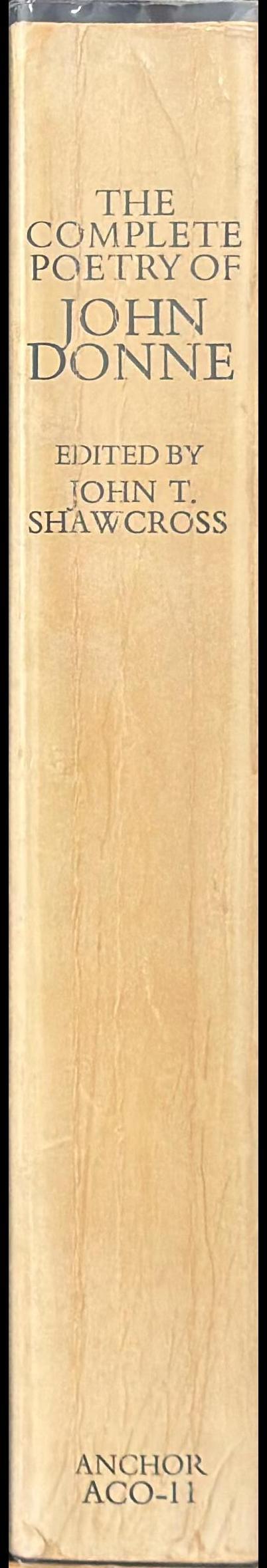The complete poetry of John Donne spine