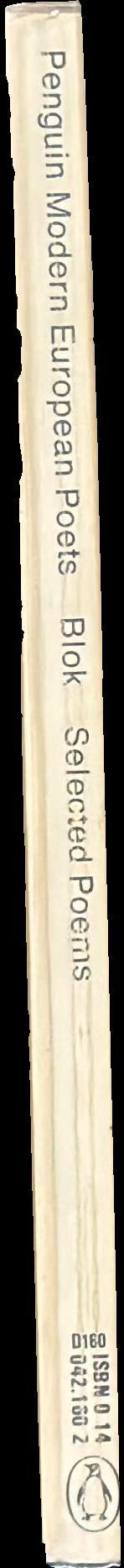 Selected poems spine