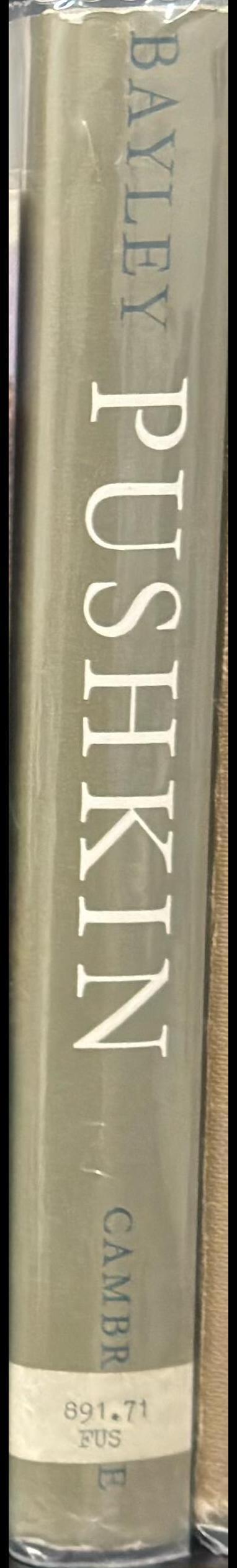 Pushkin : a comparative commentary spine