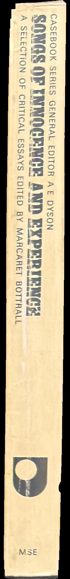 William Blake : songs of innocence and experience : a casebook spine