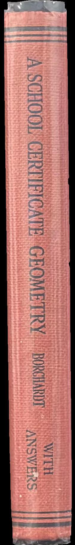 A school certificate geometry spine