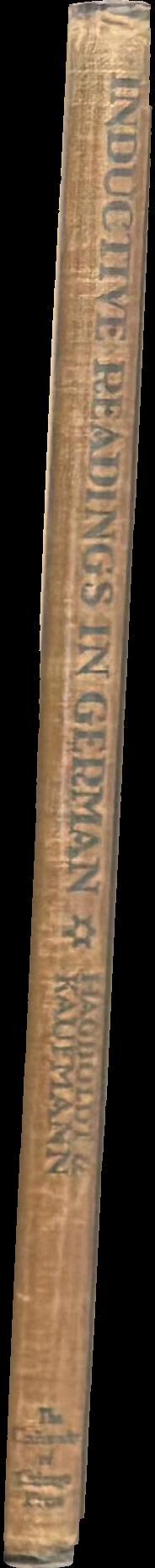 Inductive readings in German : book I spine