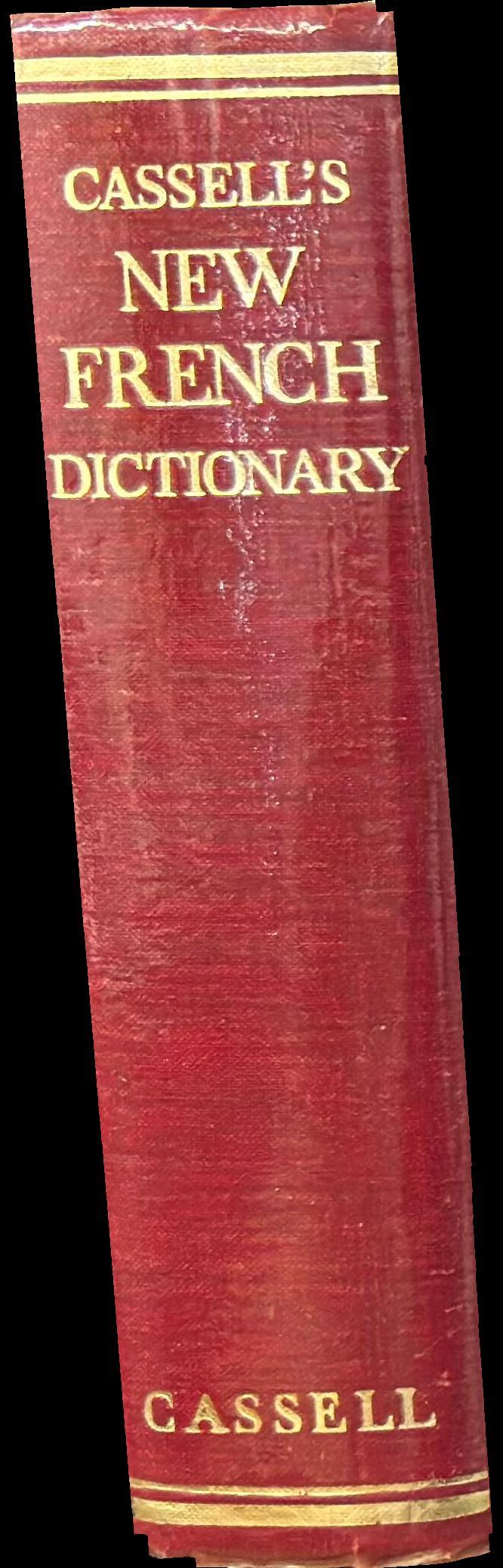 Cassell's new French-English English-French dictionary spine