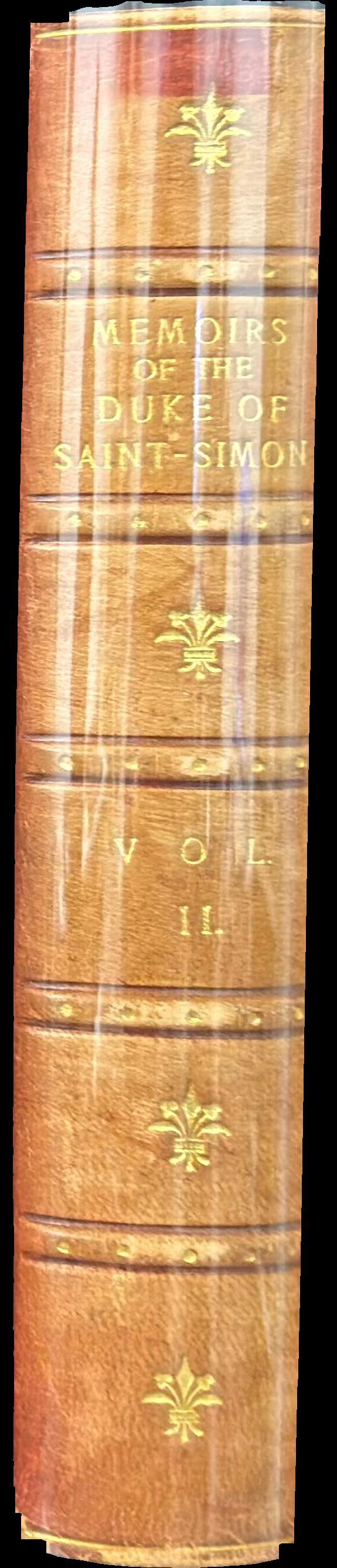 The memoirs of the Duke of Saint-Simon on the reign of Louis XIV and the regency : volume II spine