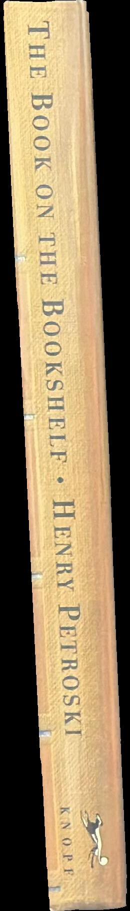 The book on the bookshelf spine