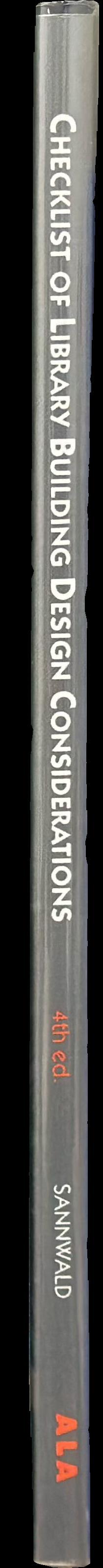 Checklist of library building design considerations spine