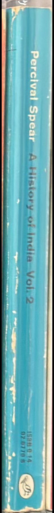 A history of India : volume two spine