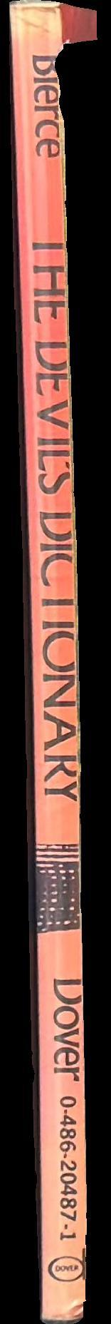 The devil's dictionary spine
