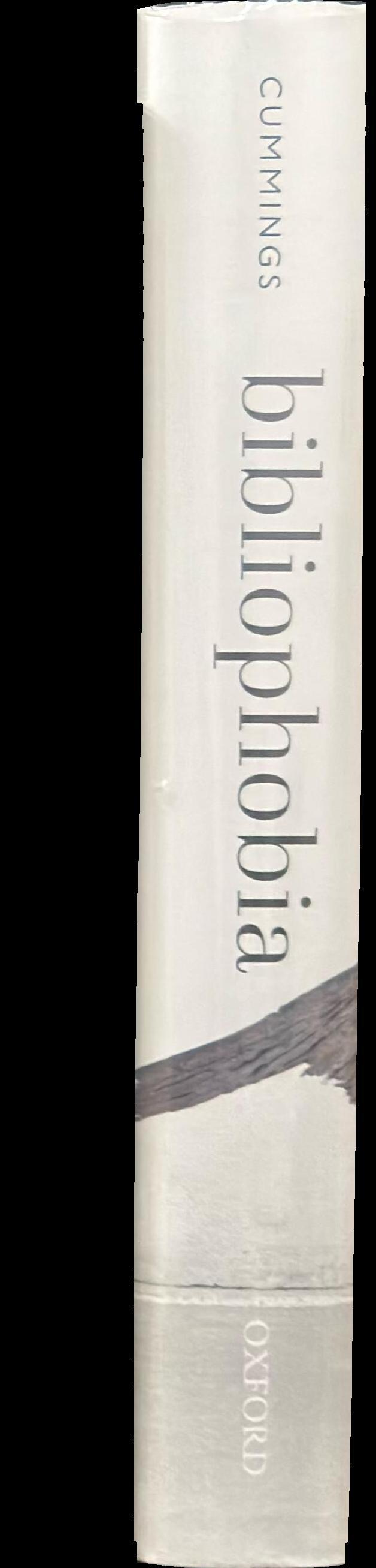 Bibliophobia : the end and the beginning of the book spine