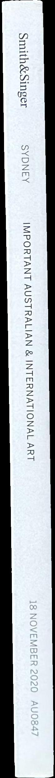 Important Australian & international art : auction in Sydney, 18 November 2020 spine