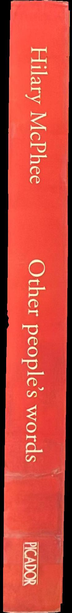 Other people's words spine