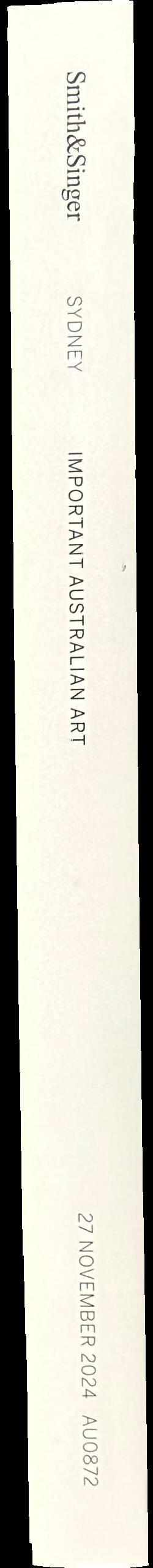 Important Australian art : auction in Sydney, 27 November 2024 spine