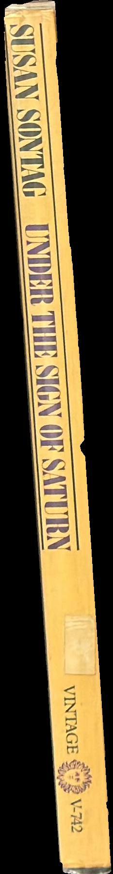 Under the sign of Saturn spine