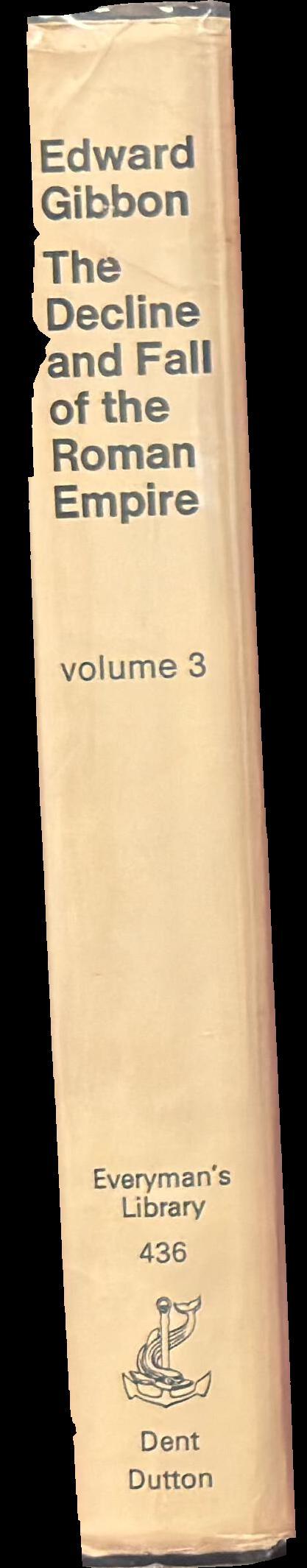 The decline and fall of the Roman empire : volume 3 spine