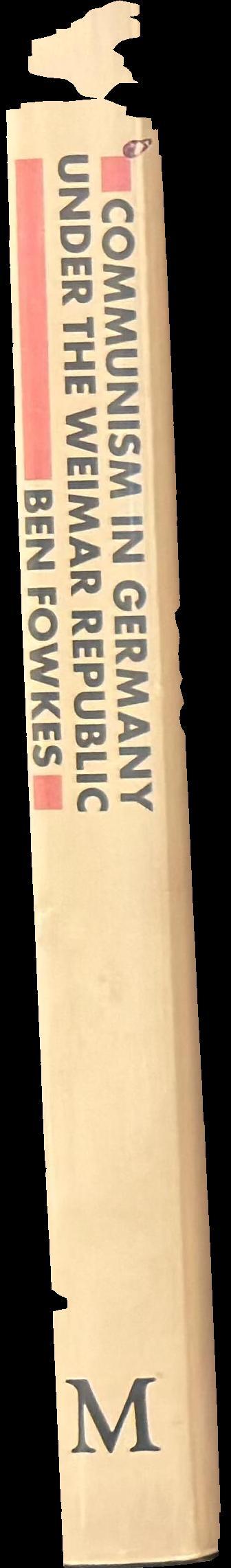 Communism in Germany under the Weimar Republic spine