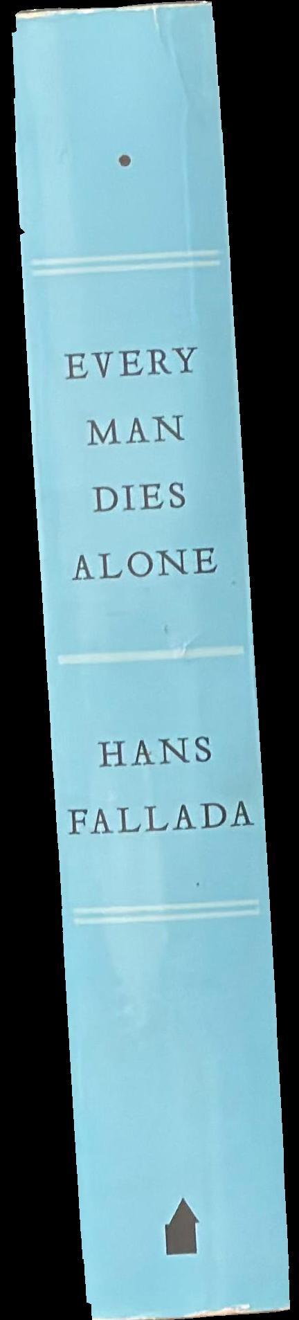 Every man dies alone spine