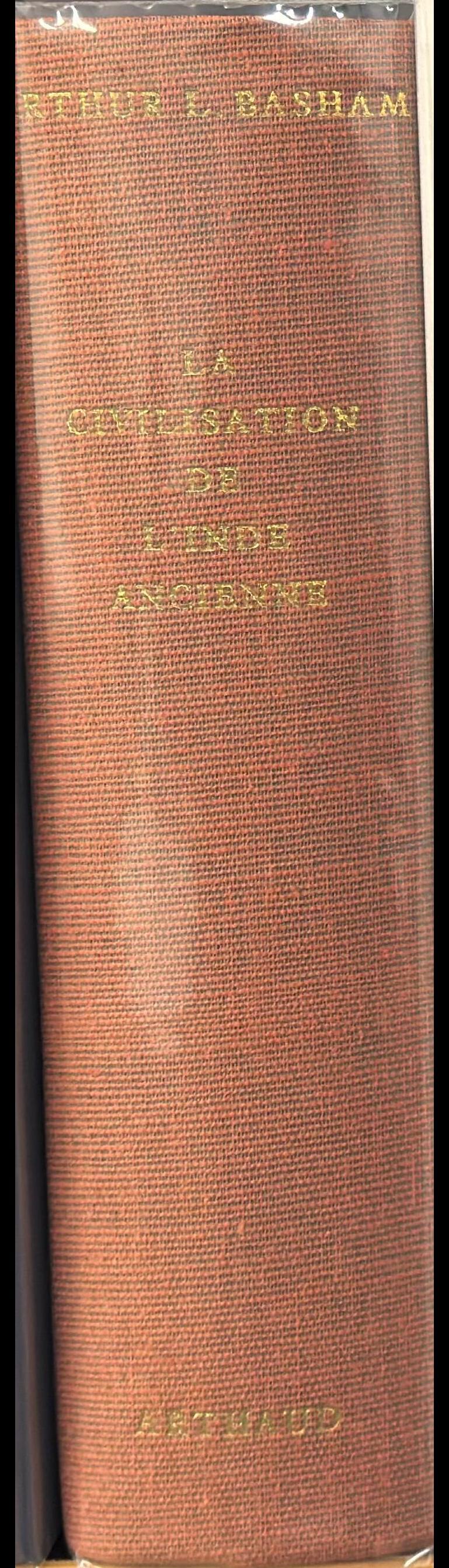 La civilisation de l'Inde ancienne / Arthur L. Basham spine