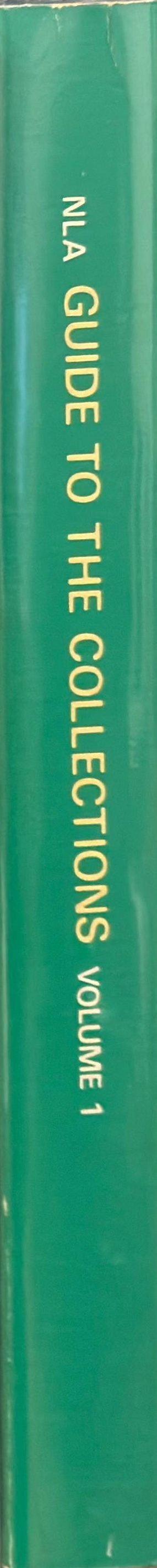 National Library of Australia : guide to the collections, volume 1 / compiled by C. A. Burmester spine