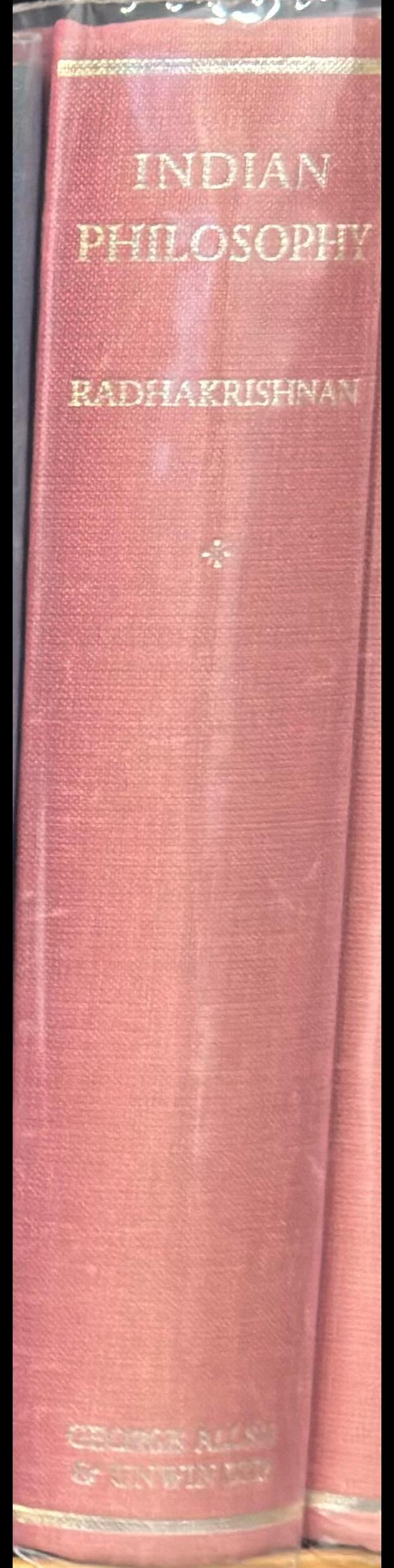 Indian philosophy : Volume 1 / by Radhakrishnan spine