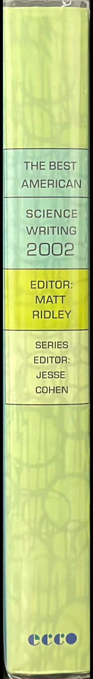 The best American science writing : 2002 spine