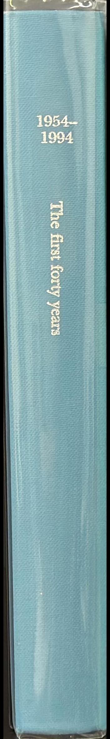 The first forty years spine