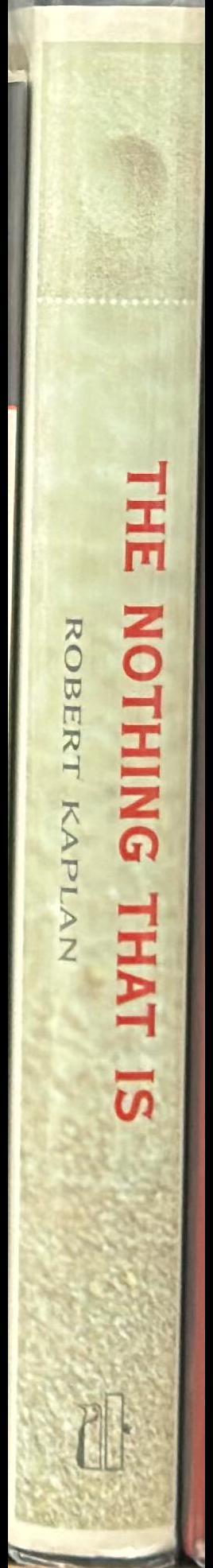 The nothing that is : a natural history of zero spine
