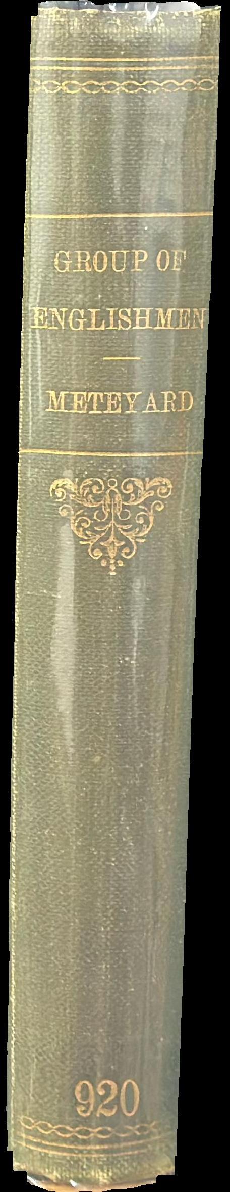 A group of Englishmen (1795 to 1815) : being records of the Younger Wedgwoods and their friends, embracing the history of the discovery of photography and a facsimile of the first photograph spine