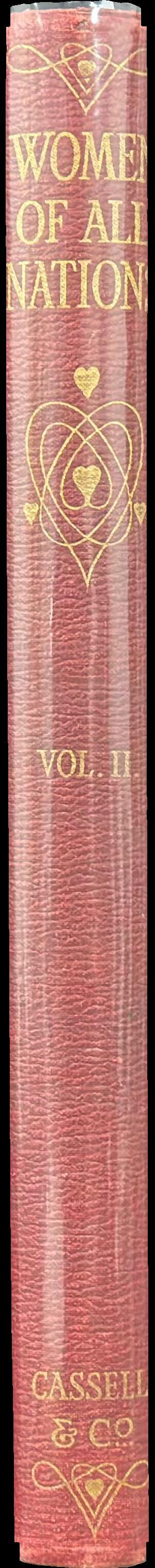 Women of all nations : vol II : a record of their characteristics, habits, manners, customs, and influence spine