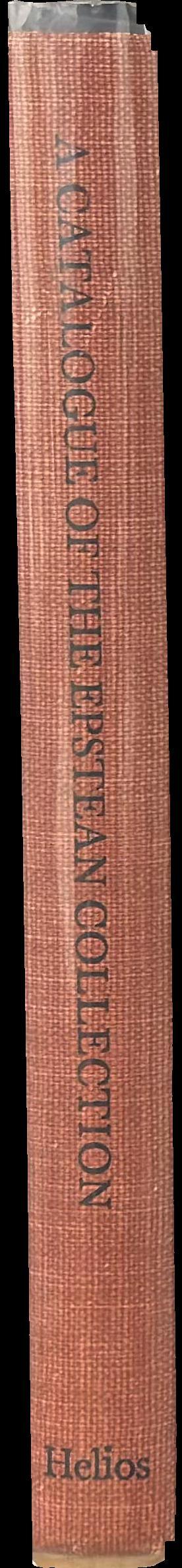 A catalogue of the Epstein collection on the history and science of photography and its application especially to the graphic arts / with an  appreciation and bibliography of Edward Epstean by Beumont Newhall spine