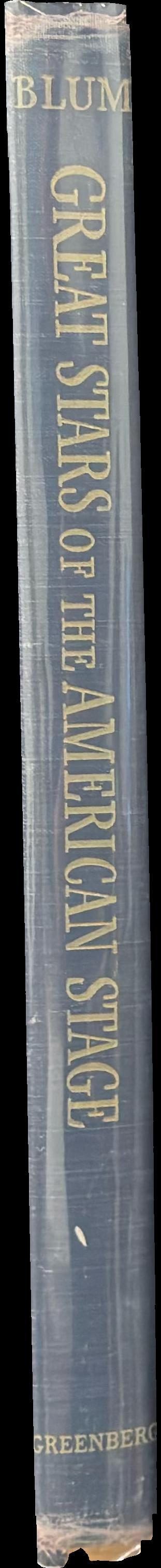 Great stars of the American stage : a pictorial record spine
