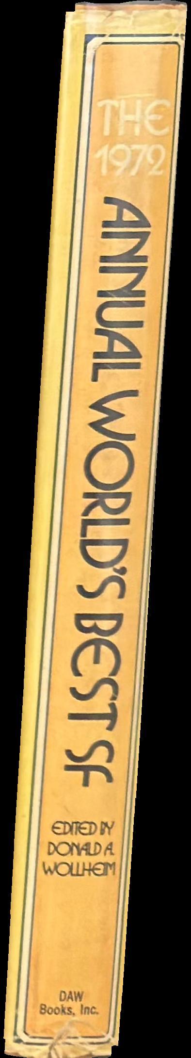 The 1972 annual world's best SF spine