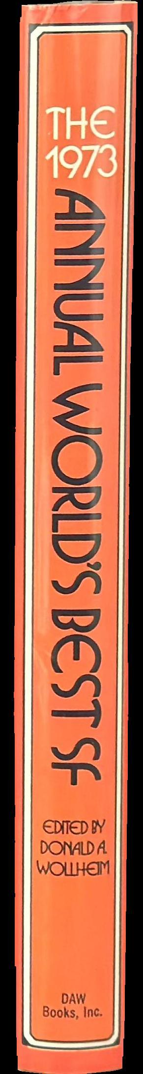 The 1973 annual world's best SF spine