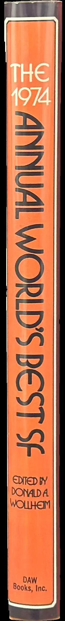 The 1974 annual world's best SF spine