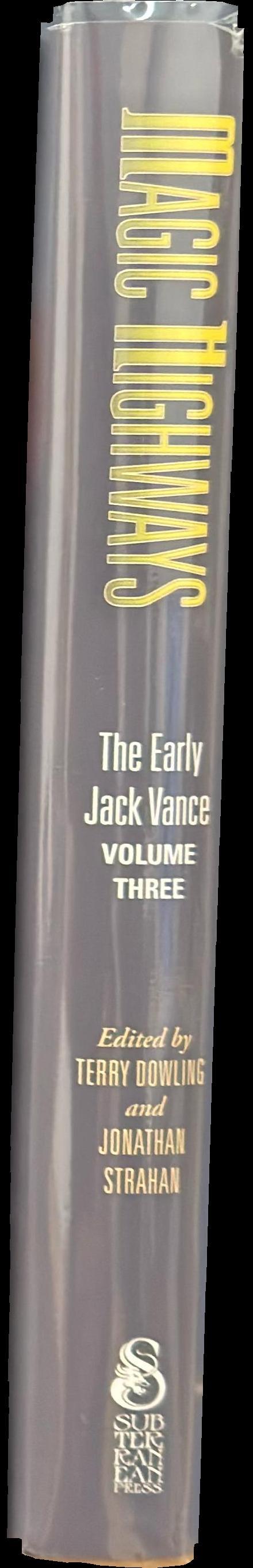 Magic highways : the early Jack Vance, volume three spine