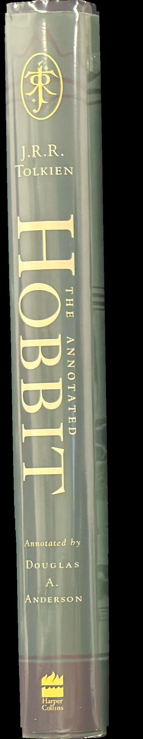 The annotated Hobbit : revised and expanded edition / annotated by Douglas A. Anderson. The Hobbit or there and back again / J. R. Tolkein ; illustrated by the author spine