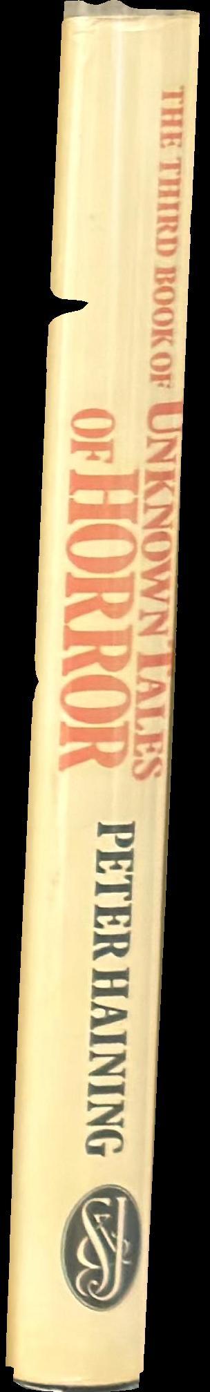 The third book of unknown tales of horror spine