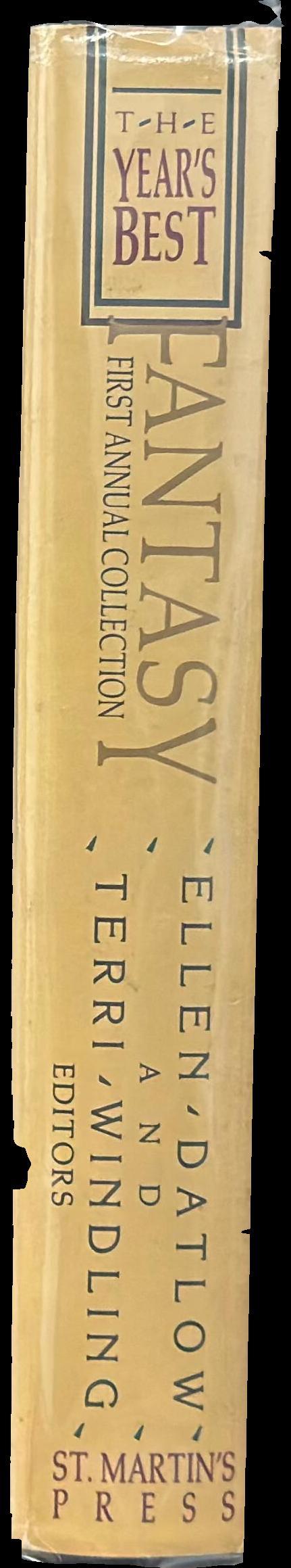The year's best fantasy : first annual collection spine
