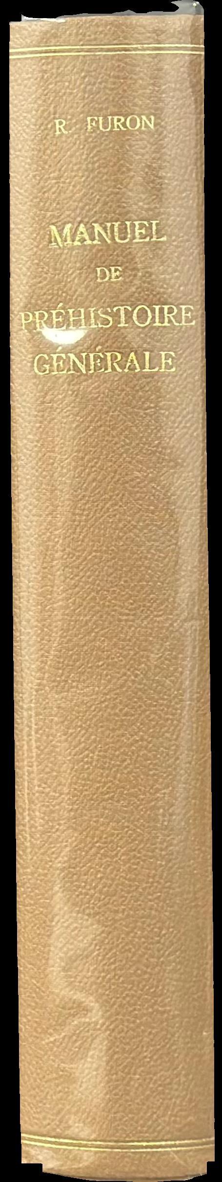 Manuel de préhistoire générale spine