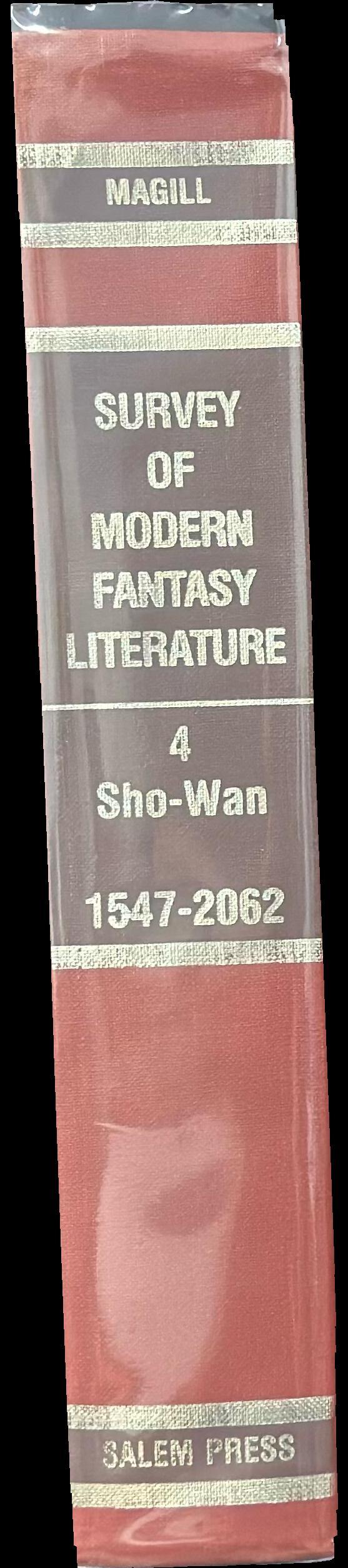 Survey of modern fantasy literature : volume four : sho-wan spine