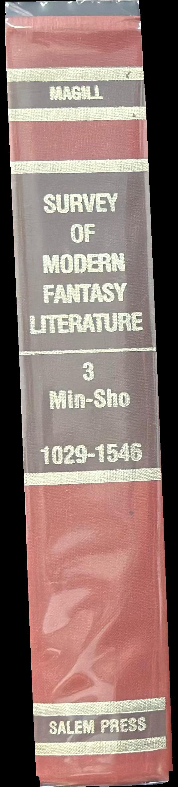 Survey of modern fantasy literature : volume three : min-sho spine