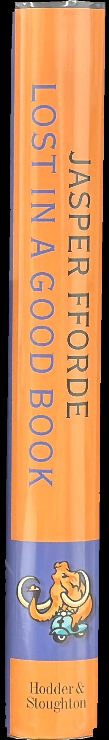 Lost in a good book spine