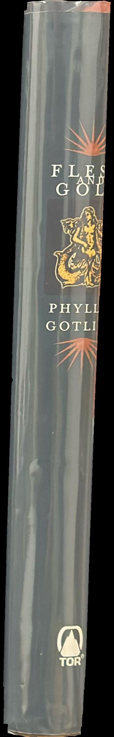 Flesh and gold spine