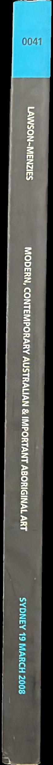 Modern, contemporary Australian and important Aboriginal art : sale 0041, [Sydney, 19 March 2008] spine