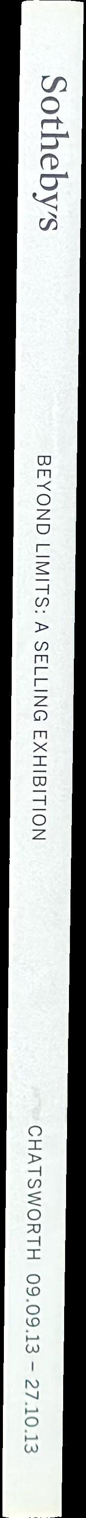 Beyond limits : Sotheby's at Chatsworth : a selling exhibition : 9 September-27 October 2013 spine