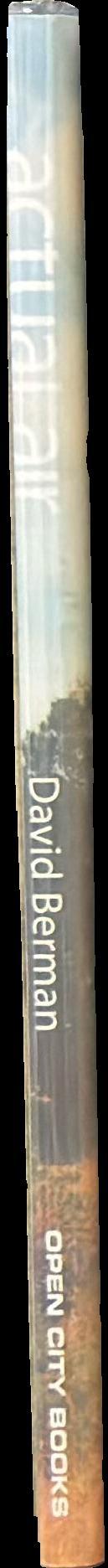 Actual air : poems spine