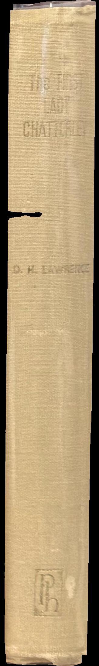 The first Lady Chatterley spine