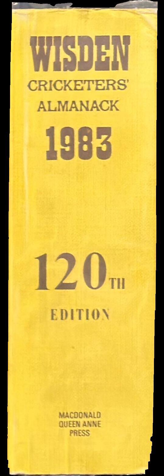 Wisden cricketers' almanack : 1983 spine