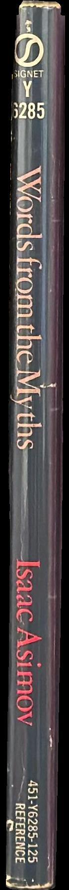 Words from the myths spine