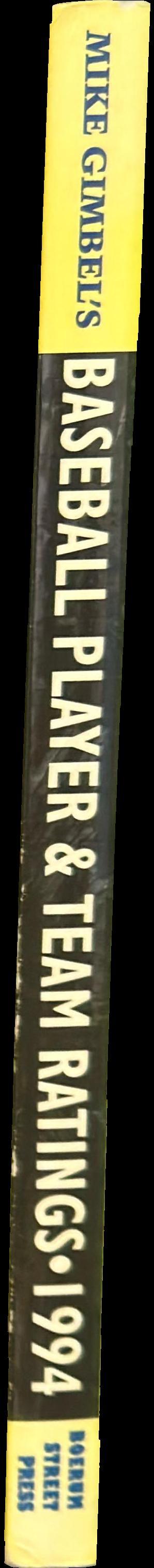 Mike Gimbel's baseball player and team ratings : 1994 edition spine